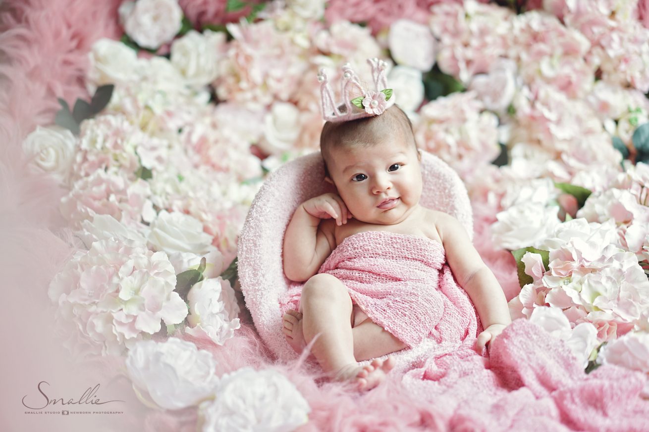 talya น้องทาเรีย pink blossom ถ่ายภาพแรกเกิด ท้าวคาง