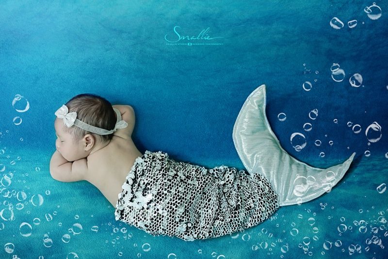 newborn swiming